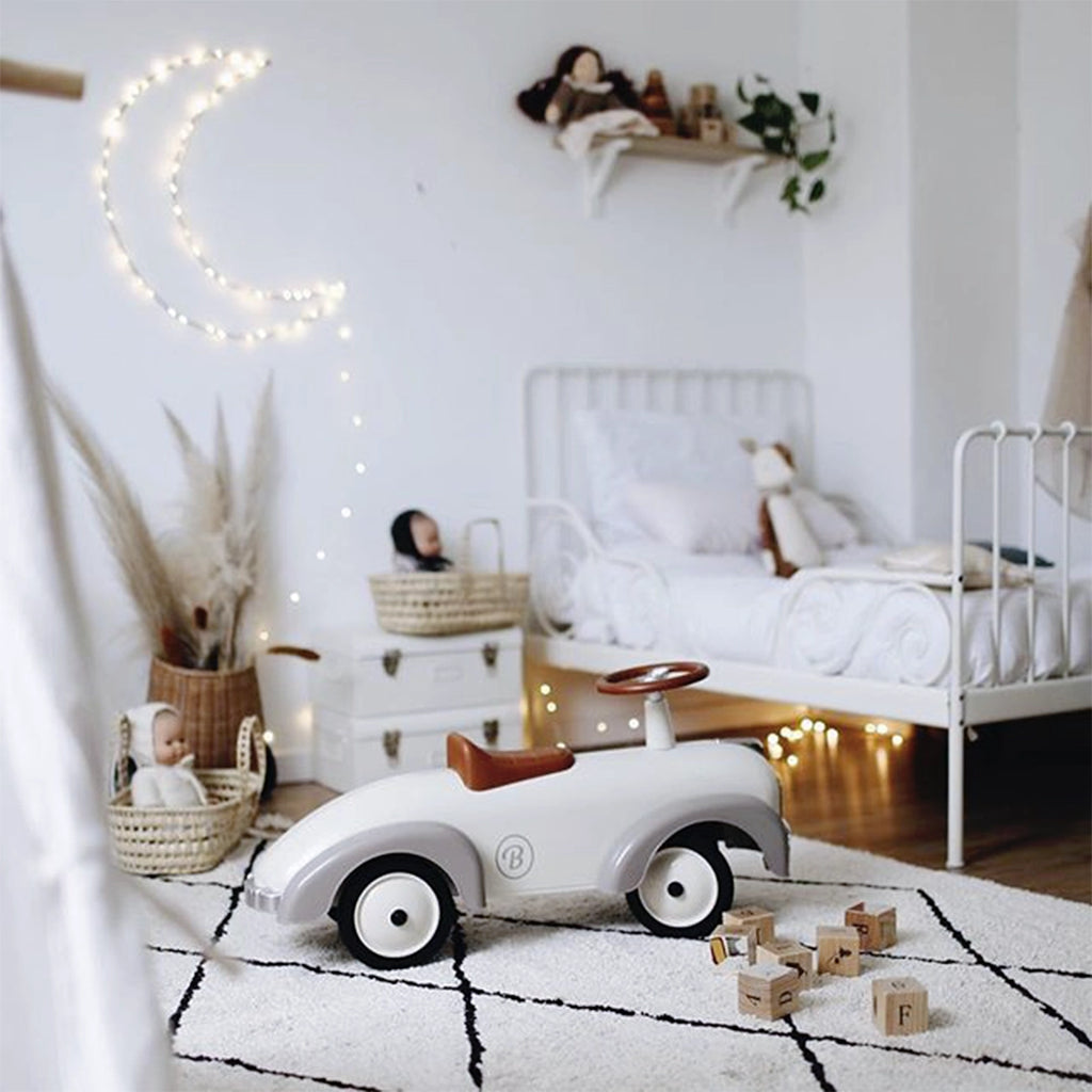 Vaikiškas paspiriamas automobilis „Ivory White''