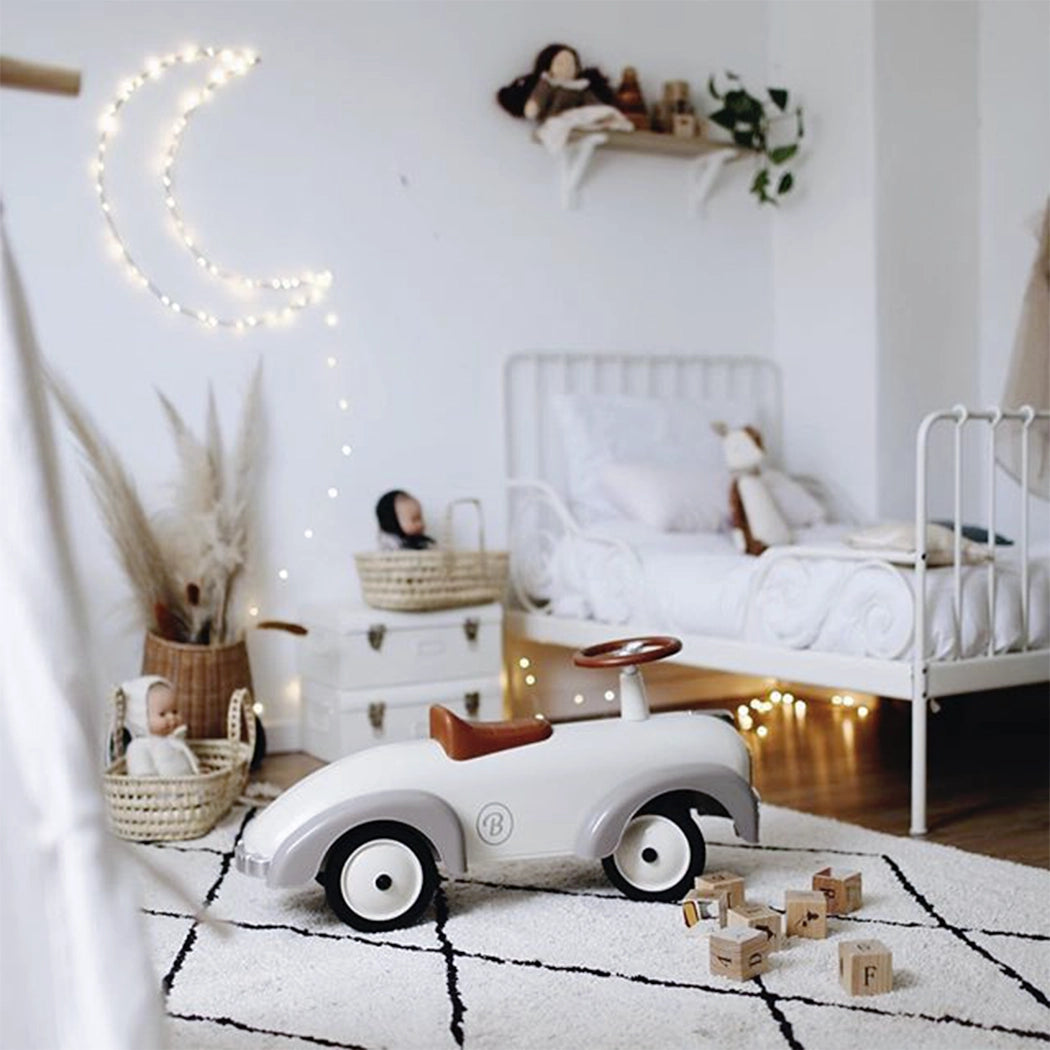 Vaikiškas paspiriamas automobilis „Ivory White''