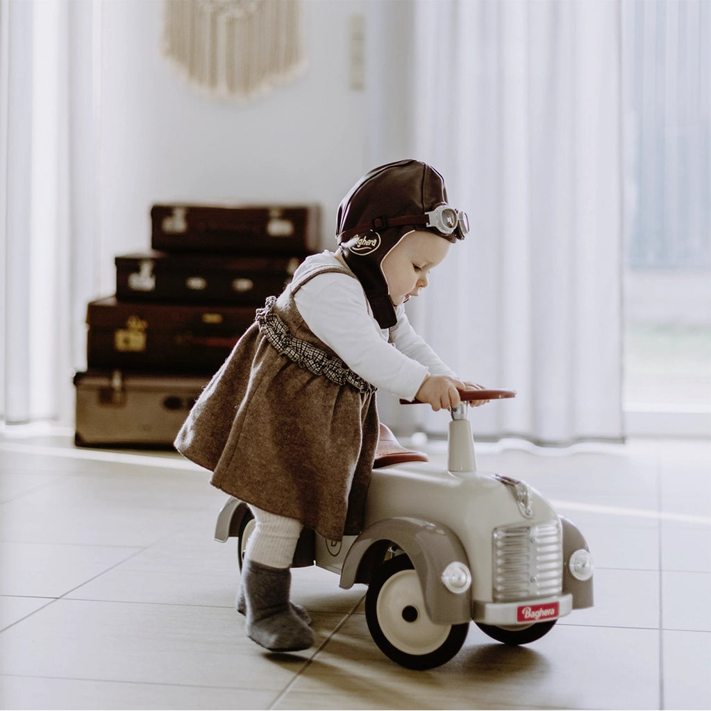 Vaikiškas paspiriamas automobilis „Ivory White''